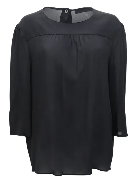 Prada Pre-Owned buttoned blouse Black NAPPUHKCL460274W
