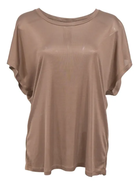 Saint Laurent Pre-Owned dolman-sleeve T-shirt Neutrals TONPUHKCL408700W