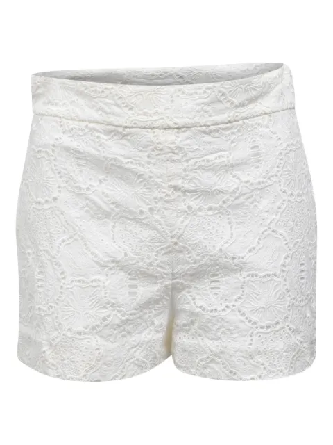Christian Dior Pre-Owned floral shorts White NAPPUHKCL461104W