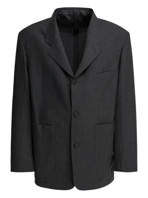 BEAMS PLUS Paul button-up wool blazer Grey 3816069256417