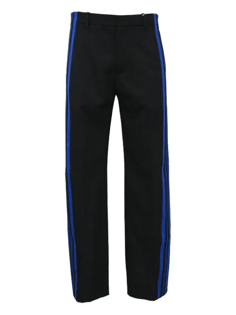 Balenciaga Pre-Owned striped twill trousers Black BADOSGCL457136M