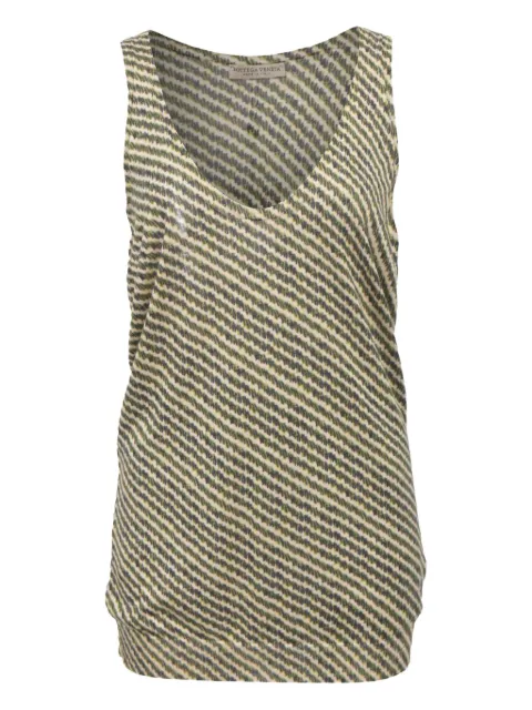 Bottega Veneta Pre-Owned stripe-printed tank top Neutrals NAPPUHKCL378107W