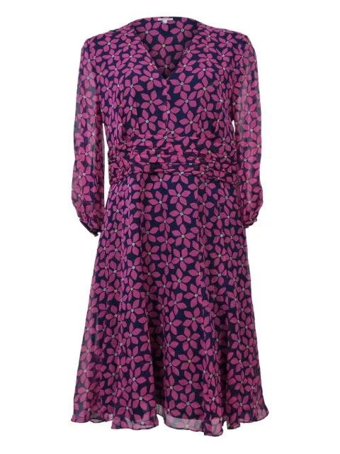 DVF Diane von Furstenberg 900mmfloral print dress Blue TONPUHKCL372519W