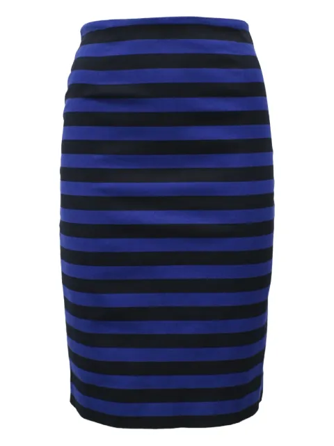 Prada Pre-Owned striped midi skirt Blue NAPPUHKCL444068W