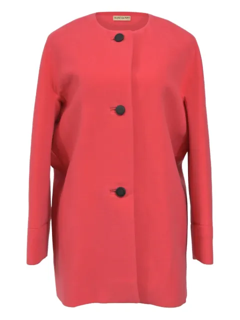 Balenciaga Pre-Owned single-breasted coat Pink NAPPUHKCL385613W