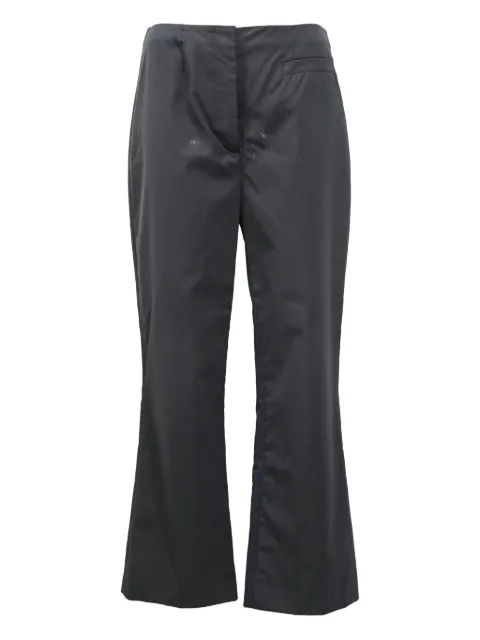 Prada Pre-Owned high-rise bell trousers Grey NAPPUHKCL463424W