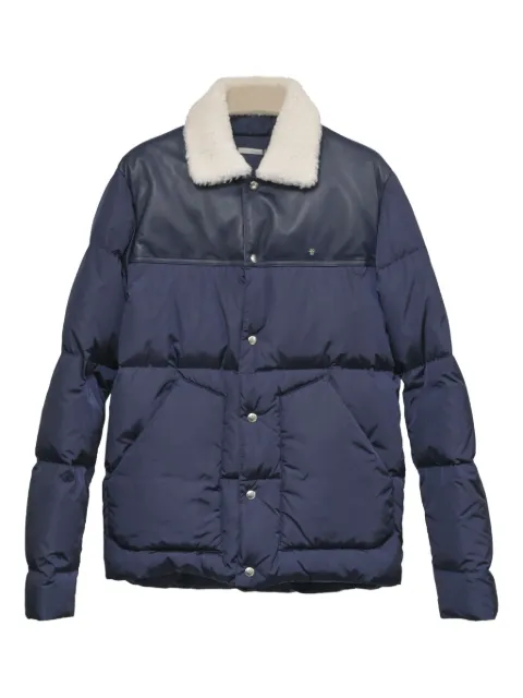 Christian Dior Pre-Owned 690mm shearling goose down puffer jacket Blue MRPPUHKCL370069M