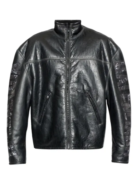 Balenciaga logo-tape jacket Black 850008TTS07