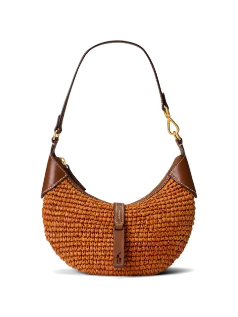 Polo Ralph Lauren woven-raffia shoulder bag Brown 428P05475002