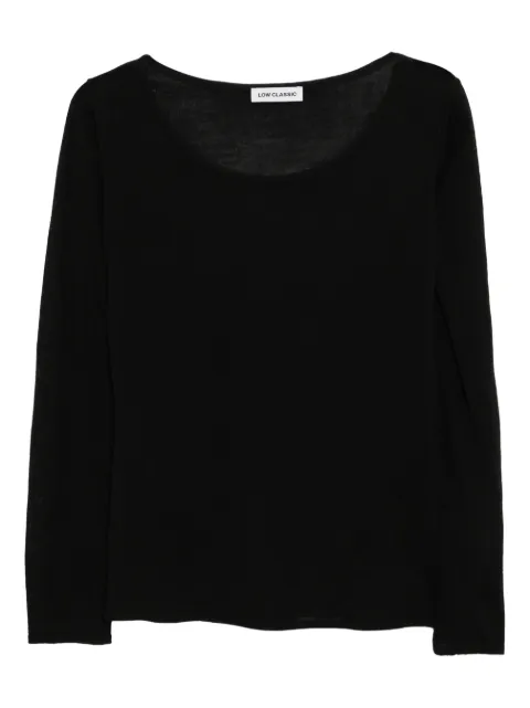 Low Classic round neck knitted top Black LW253KN04BK
