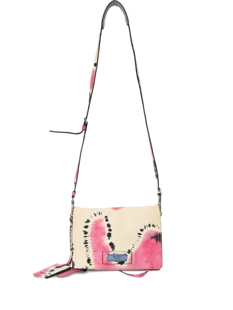 Prada Pre-Owned tie dye etiquette shoulder bag Neutrals TONPUHKBA385728W