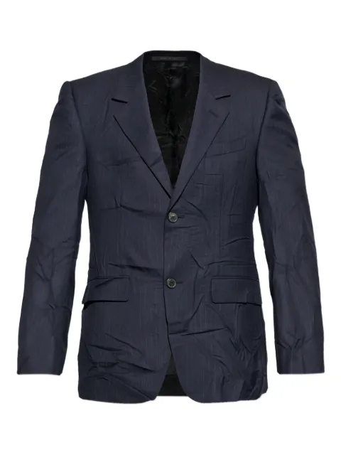 Balenciaga pinstripe side-pockes blazer Blue 850776TOT09