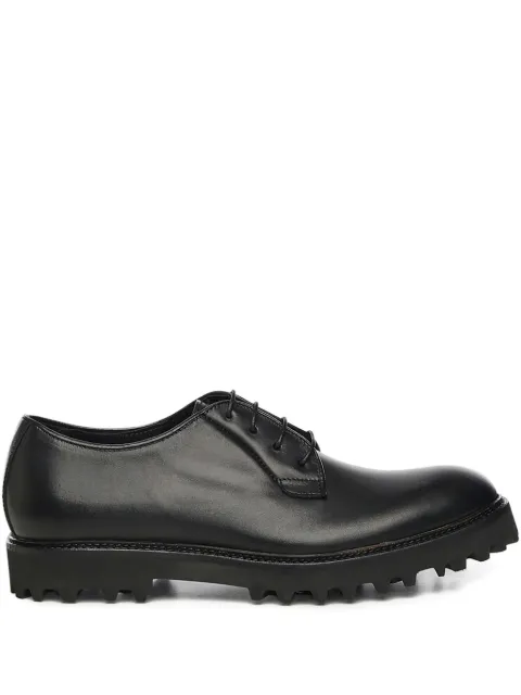 Giuliano Galiano Castro leather Derby shoes Black CASTROVITELLONERO