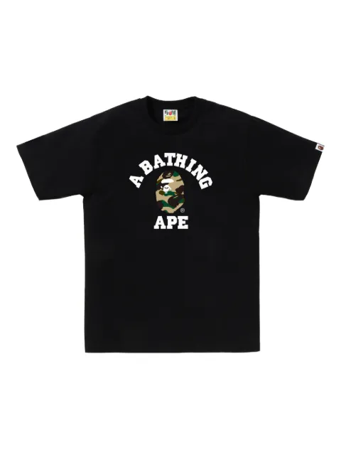 A BATHING APE® camouflage-logo T-shirt Black 001TEL801011M