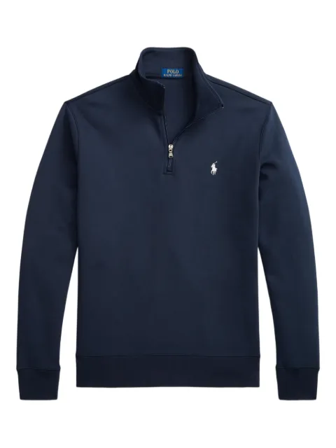 Polo Ralph Lauren quarter-zip embroidered sweatshirt Blue 710905382