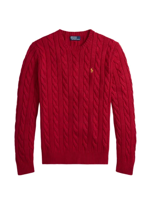 Polo Ralph Lauren cable-knit crew-neck sweater Red 710P08086001