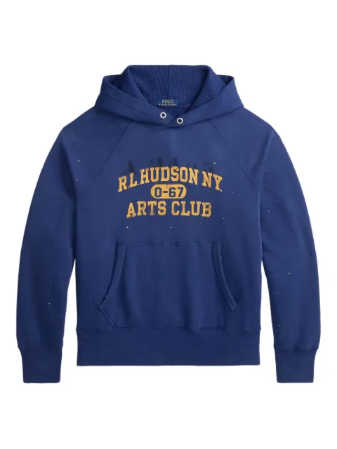 Polo Ralph Lauren graphic-print hoodie Blue 710P04975001