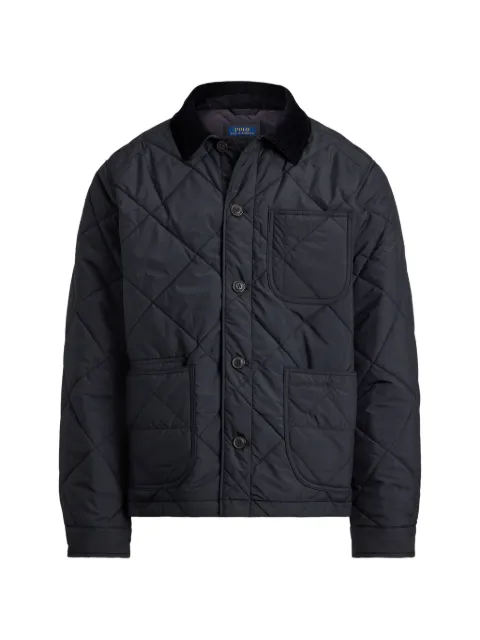Polo Ralph Lauren quilted corduroy-collar jacket Black 710968117003
