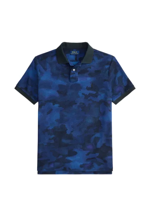 Polo Ralph Lauren camouflage pique polo shirt Blue 710P04010001