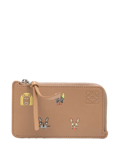 LOEWE zipped animals-print wallet Brown C643Z40XAH