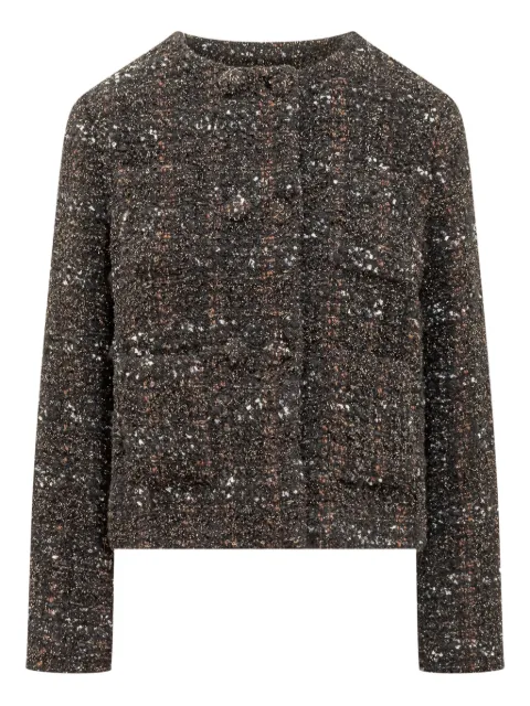 Fabiana Filippi tweed jacket Brown GCD223F518H785