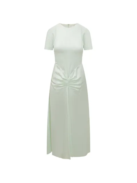 Victoria Beckham Bela gathered midi dress Green 1126WDR006571B