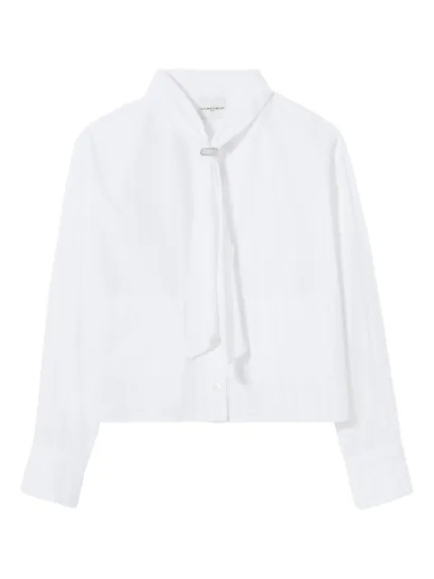 Claudie Pierlot striped cotton shirt White CFPCM00547