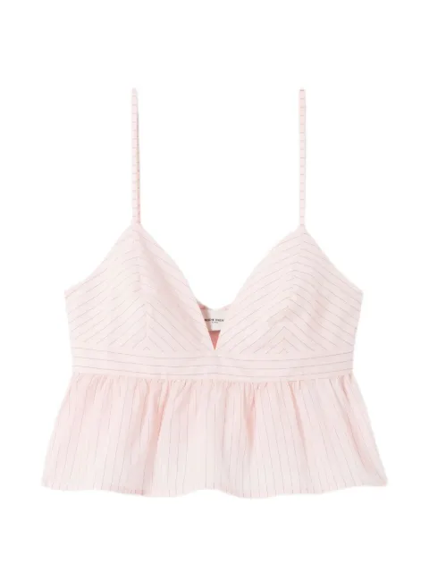 Claudie Pierlot striped V-neck top Pink CFPTO01084