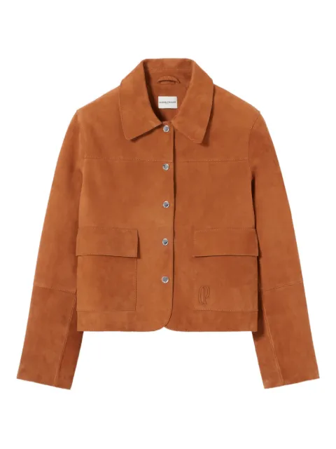 Claudie Pierlot suede leather jacket Brown CFPBL00349