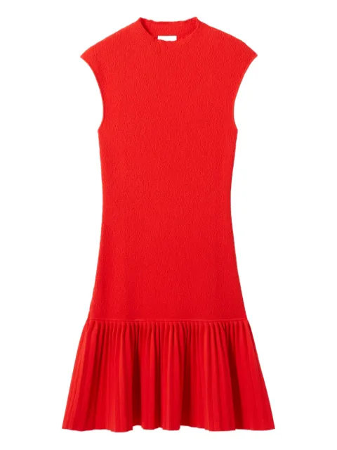 Claudie Pierlot pleated knit dress Red CFPRO02873