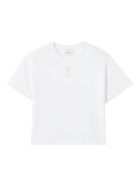 Claudie Pierlot wide cropped cotton T-shirt White CFPTS01073