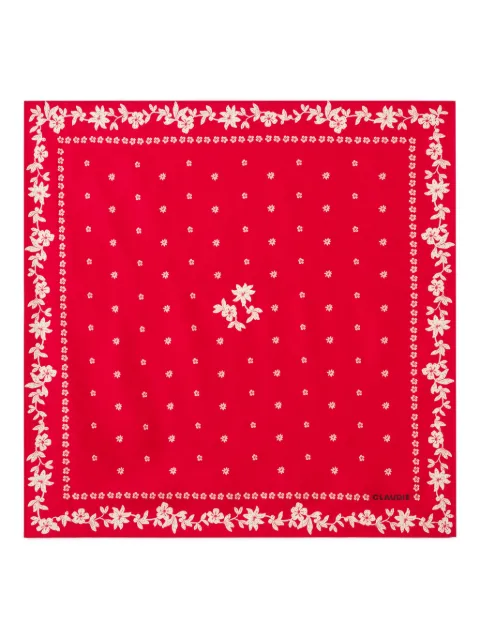 Claudie Pierlot red square scarf Red CFABO00553