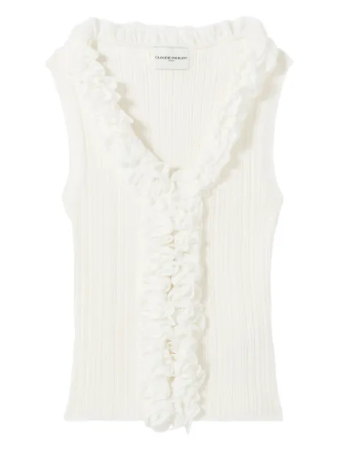 Claudie Pierlot sleeveless top White CFPCA00732