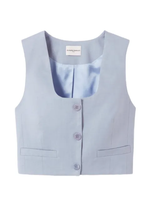 Claudie Pierlot tailored linen jacket Blue CFPVE00554