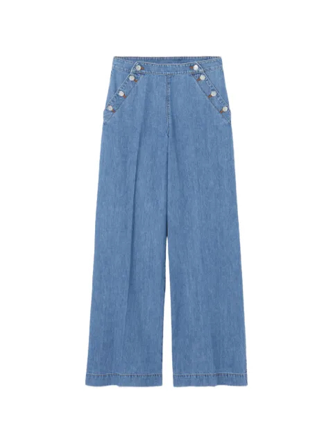 Claudie Pierlot sailor denim jeans Blue CFPJE00357