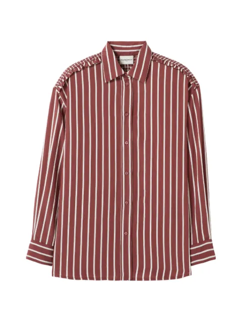 Claudie Pierlot oversized striped shirt Red CFPCM00540