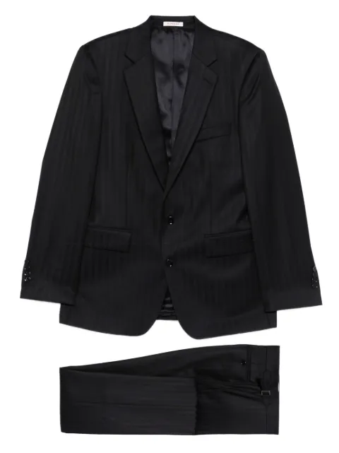 FURSAC double-breasted cotton suit Blue FHPCS00257