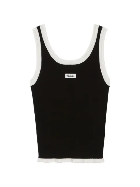 Claudie Pierlot round neck knit top Black CFPPU01300