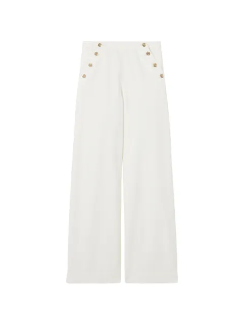 Claudie Pierlot buttoned straight-leg jeans White CFPJE00370
