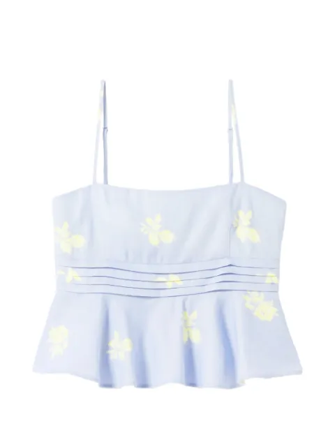 Claudie Pierlot floral-print top Blue CFPTO01090