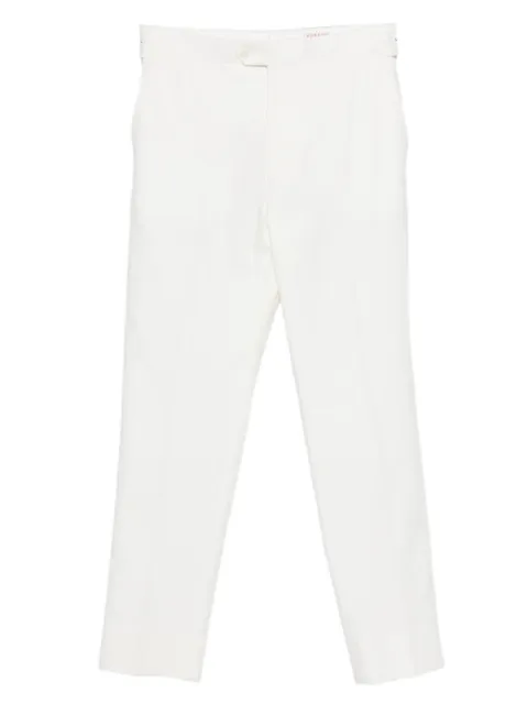 FURSAC belt-loops trousers White FHPPA00218