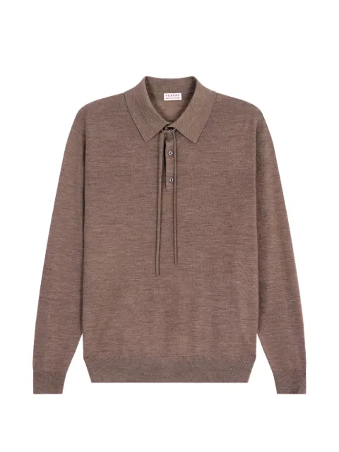 FURSAC merino wool T-shirt Brown FHPTS00012