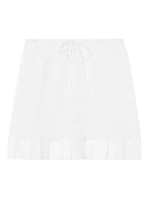 Claudie Pierlot short lace skirt White CFPJU00853