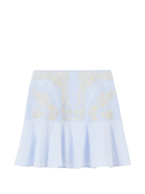 Claudie Pierlot short printed skirt Blue CFPJU00875