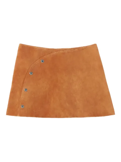 Claudie Pierlot suede mini skirt Brown CFPJU00822