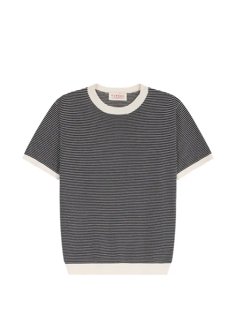 FURSAC striped short-sleeve T-shirt Black FHPTS00145