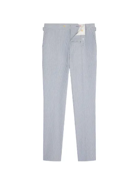 FURSAC striped straight-leg trousers White FHPPA00234