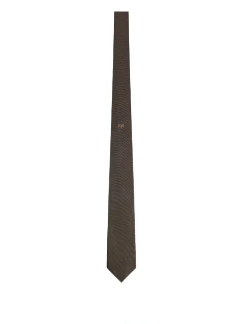 FURSAC silk tie Brown FHACR00064