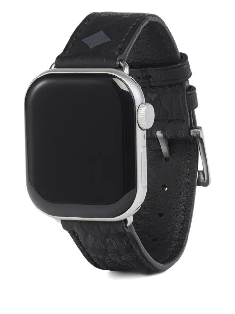 MCM Visetos Apple Watch band Black MXZGSTT07BK