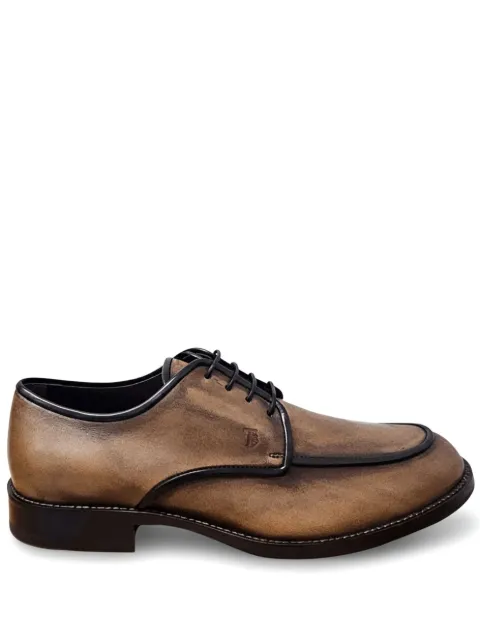 Tod's lace-up leather derby shoes Brown XXM01E0GA00691